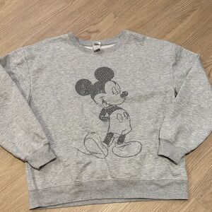 Rhinestone mickey crewneck